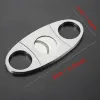 Stainless Steel Cigar Cutter Knife Portable Small Double Blades Cigar Scissors Metal Cut Cigar Devices Tools Smoking Accessories TH1151