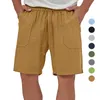 Pantaloncini da uomo Tinta unita Pantaloni sportivi casual Tasca con coulisse Logo stampato Stretch di vendita