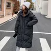 Women's Trench Coats 2023 Women Winter Jacket Hooded Cotton Padded Warm Thicken Overcoat Oversized Parkas Outwear Snow Wear Puffer