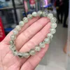 Strand Prehnite Bransoletka naturalny kamień winogronowy Elastyczne koraliki bransoletki Rozmiar 6/8/10/12mm Prezent dla kobiet ręcznie robionych biżuterii z kamienia szlachetki mężczyźni