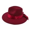 Berets Silk Accessories Fedora Hats Panama Jazz For Men Women Simple Classic Retro Versatile Felt Hat Party Wholesale