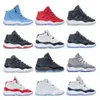 scarpe da basket per bambini piccoli Big Kid 11 11s XI Cherry Bred Cool Grey Concord Unc Win Like per bambini Ragazzi Ragazze Bambini Youth Junior Sneaker Scarpe 72-10 taglia 8c- 4Y 4.5Y 5Y 7y