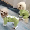 Hundebekleidung, Haustier-Overall, dünne Welpenkleidung, Baumwolle, bedruckter Overall, schützt den Bauch, dehnbarer Pyjama für kleine Hunde, Chihuahua, Pudel