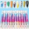 Nagellak Nail Art Tekenpen 12 kleuren 0,7 mm Nagel Acryl Pen Schilderij Liner DIY Graffiti Design Nail Art Beauty Nail Tool 230928