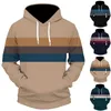 Herren-Kapuzenpullover, 897504629, Herren-Sweatshirt, Strickwaren, Herbst, männlich, halbhoher Kragen, farblich passende Streifenpullover, Business Casual