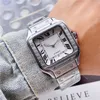 Montres-bracelets pour hommes, marque complète, Style carré, réservoir à Quartz en acier et métal, avec horloge, CA 119