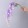 5 вилок 110 см искусственный цветок фасоли ветка глициния фасоль цветок веревка настенный свадебное украшение для дома живая композиция цветок