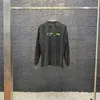 Дизайнерский свитер AVV Acid Wash Worn Foam с принтом Пуловер с круглым вырезом и длинными рукавами Женская ранняя осень Свободная повседневная рубашка для пар