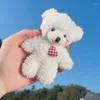 Keychains Mini Cute Bear Plush Keychain Soft Stuffed Teddy Dolls Gift Bag Pendant Toys Key Chain Doll For Girls And Kids