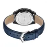 Armbanduhren Modeuhr Männer 40mm Sport GMT Daniel Gorman Luxus Quarz Zwei Zeitzonenuhren Leuchtend 5bar Wasserdicht