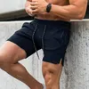 Mäns shorts män zip pocket fitness gymmer avslappnad sommar mans smala kör korta byxor manlig jogger träning strand varumärke sport sport