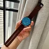 Montres-bracelets 2023 Grande ceinture de lumière bleue Montre Casual Unisexe Hommes et femmes Couple Cadeau Quartz