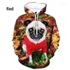 Hoodies femininos bonito animal cão pug impressão 3d hoodie masculino/feminino y2k moda casual camisa com capuz crianças pulôver camisolas de grandes dimensões unisex