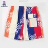 Shorts de coelho psicológico designer masculino shorts praia calças crânio coelho flor calças europeias e americanas shorts de surf tamanho asiático 682