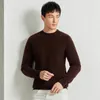 Men's Sweaters Pure Sheep Wool Jumper Mens Warm Knit Clothes Pullover Cashmere Sweater Long Sleeve Knitwear