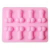 Baking Moulds Sexy Penis Cake Mold Dick Ice Cube Tray Soap Candle Sugar Mould Mini Cream Forms Craft Tools Chocolate Silicone Mold225b