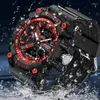 Armbandsur 2023 Sports digitala klockor män Dual Display Quartz Waterproof Armtwatch Male Clcok Watch for Relogio Masculino