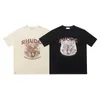 2024men's T-Shirts Meichao Rhude Kräuterpflanze Print High Street Lose Summer Round Neck Kurzarm T-Shirt