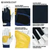 Five Fingers Gloves QIANGLEAF SheepskinCloth Stitching Machinery Industry Safety Maintenance Cycling Camping Rock Climbing Muslim Work Glove 3005MY 230928