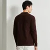 Pulls pour hommes Pull en laine de mouton pure Pull pour hommes Vêtements en tricot chaud Pull en cachemire Pull à manches longues Tricots