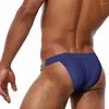 Pantaloncini da uomo WK166 Summer Beach Tinta unita Sexy Vita bassa Uomo Costumi da bagno Nuoto Bikini Piscina Costumi da bagno Slip da bagno