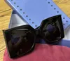 Square Oversized Sunglasses Black Gold Grey Lenses Women Designer Sunglasses Shades UV400 Eyewear with Box