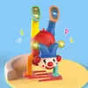 Inne zabawki Handstand Clowna Crazy Circus Kolorowa kreskówka elektryczna Dancing Doll Doll Figure for Children Birthday Present 230928