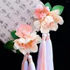Hair Clips Floral Hairpins 2pcs Chinese For Women Fringe Vintage Barrettes Fairy Hanfu Party Children Headpiece Jewelry