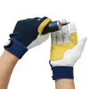 Five Fingers Gloves QIANGLEAF SheepskinCloth Stitching Machinery Industry Safety Maintenance Cycling Camping Rock Climbing Muslim Work Glove 3005MY 230928