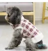 Moda Plaid Harness Giacca Inverno Caldo Vestiti per animali domestici per cani di piccola taglia Chihuahua Yorkies Cappotto Cucciolo Animali domestici Abbigliamento Manteau Chien