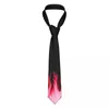 Pajaritas Pink Flames Corbata Hombres Mujeres Flaco Poliéster 8 cm Patrón de fuego estrecho Cuello para accesorios para hombre Gravatas Oficina