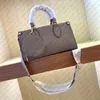 Designerskie torby TOTE Onthego Women Crossbody Bags Messenger Torba Mała torebka Lady Torebki Torebka Zakupa Torebka luksusowa kobieta woc tekstura mody torba na ramię