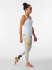 Active Pants White Peonies akvarell Leggings Sport Yoga kläder