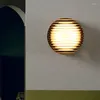 ウォールランプノルディックスコニューラウンドライトベッドルームベッドサイドの屋内部屋の装飾ランプ装飾ライトフィクスチャーコリドー