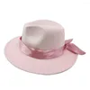 Bérets en soie, accessoires Fedora, chapeaux Panama Jazz pour hommes et femmes, Simple, classique, rétro, polyvalent, chapeau en feutre, fête, vente en gros