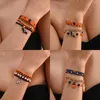 Strand Retro Exaggerated Thick Chain Bracelet Ghost Pumpkin Spider Halloween Party Fashion Jewelry Girl's Cool Bracelets Gift