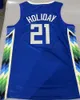 Printed Damian Lillard Basketball Jersey Giannis Antetokounmpo Brook Lopez Ray Allen Khris Middleton Bobby Portis Pat Connaughton Jae Crowder BUCK City Edition