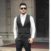 Men's Vests Plus Asian S-5XL Mens Suits Autumn Spring Male Blazer Waistcoats Single-Breasted Button Solid Fashoin Top Clothes Hc69