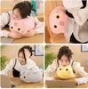 4 kleuren 25 cm Cartoon kat pluche pop leuke ronde ogen knuffel dutje Kussen Kitten Sofa Kussen Slaap pop kinderen speelgoed cadeau