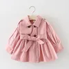 Coat MODX Children's Clothing Girls' Kids Jacket Spring Autumn Korean Style Cute Long Trench Baby Girls Windbreaker