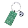 سلاسل المفاتيح F19D Football Field Ceychain Basketball Jewelry Fans Gox Gift
