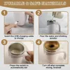 Tumblers Automatic Stirring Magnetic Mug Rechargeable Model Stirring Coffee Cup Electric Stirring Cup Lazy Milkshake Rotating Cup 230928