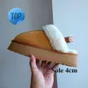 Australien Plattform Tazz Tasman Hausschuhe Disquette Slipper Damen Designer Mode Winter Indoor Wildleder Wolle Damen Zuhause warm SH6