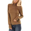 Women's Sweaters Casual Solid Long Sleeve Turtle Neck Shirt Women Tee Womens Under Shirts Short Sleeves Packs