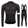 Ensembles de maillots de cyclisme 2023 raphaful printemps automne ensemble hommes à manches longues Ropa Ciclismo vêtements de vélo pantalon à bretelles vtt uniforme de vélo 230928