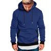 Hoodies masculinos inverno quente streetwear moda outono outwear retalhos moletom com capuz casual fino ajuste casacos de lã pulôver