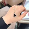 free shipping gold chain gourd pendant necklace desinger necklace for women 925 sterling silver luxury personality jewelry high fashion choker for gorls gift