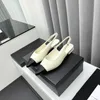 Chaussures de robe Femmes 2023 Véritable Cuir Appartements Sangle arrière Slingbacks Mode Perles Designer Chaussure Top Qualité Pompes Zapatillas Mujer