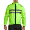 WOSAWE coupe-vent vestes de cyclisme à capuche hommes équitation imperméable Cycle vêtements vélo à manches longues maillots gilet réfléchissant vent manteau 230928