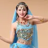 Zużycie scenicznego Tassel Belly Dance cekin Top Fashion Polyester Fringe Performance Costume Bras Latin Show Costumes Nightclub